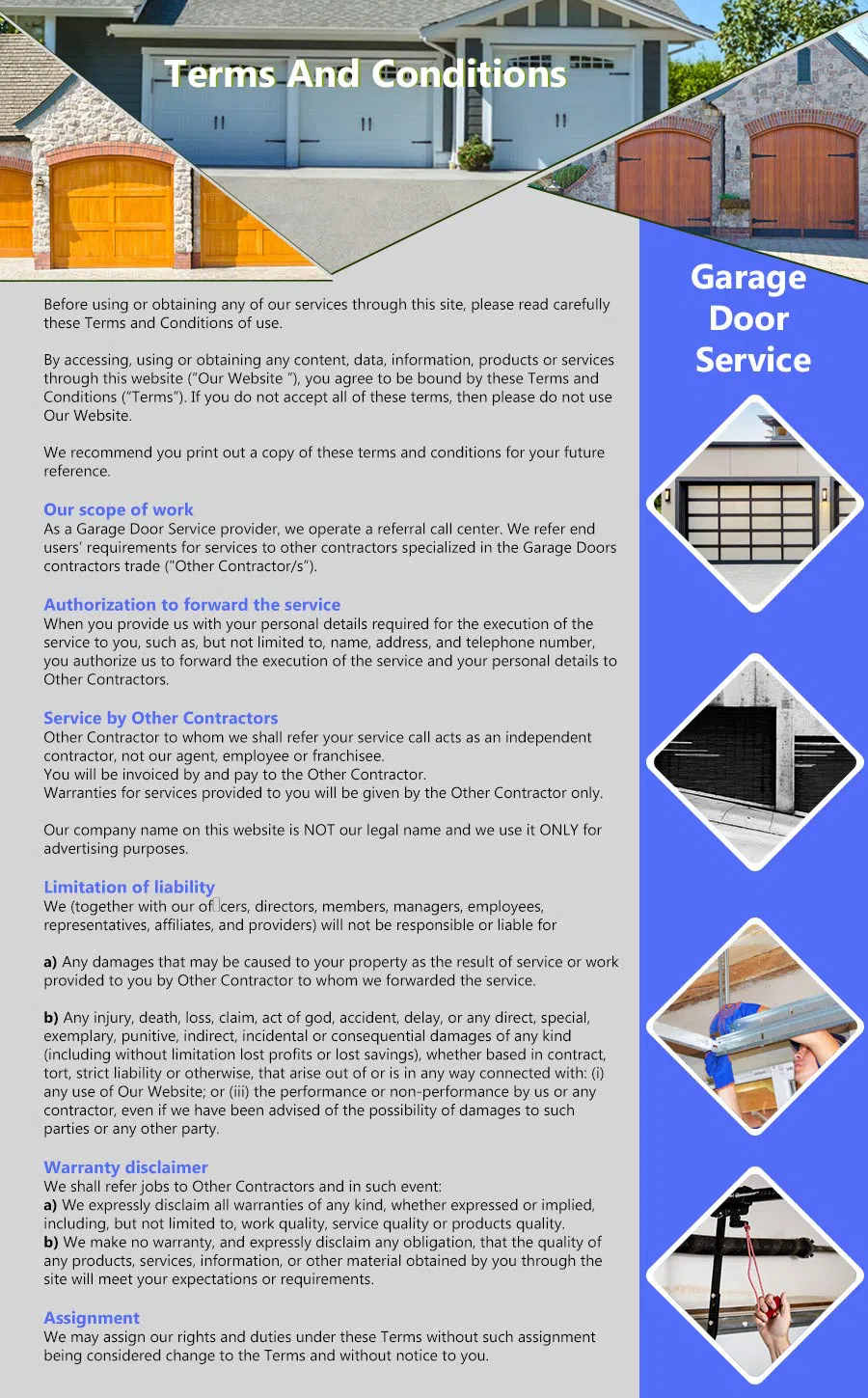 Springfield Metro Garage Door Repair Service Springfield, VA 571-409-1918